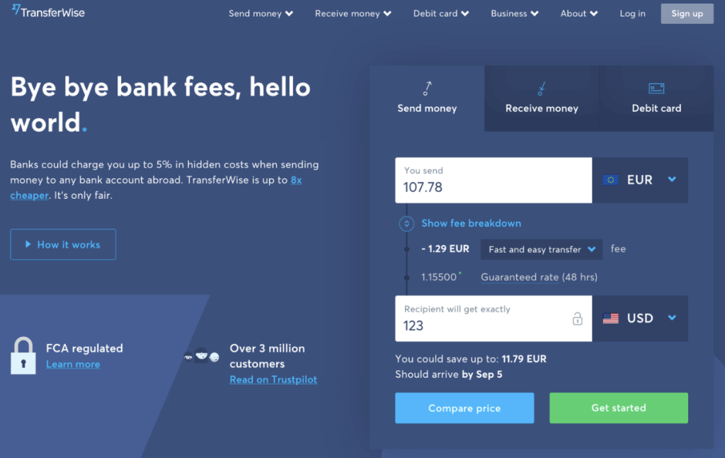 buy Transferwise account