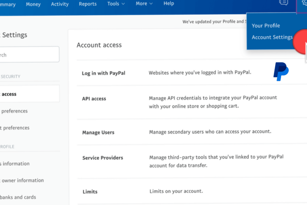 PayPal Accounts